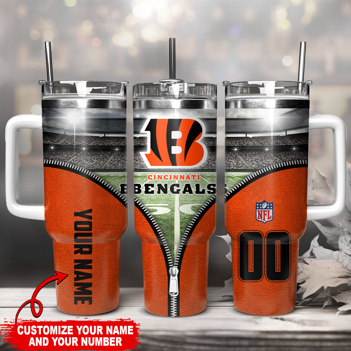Cincinnati Bengals NFL Custom Stanley Cup 40 oz 30 oz Tumbler With HandleTVC230139