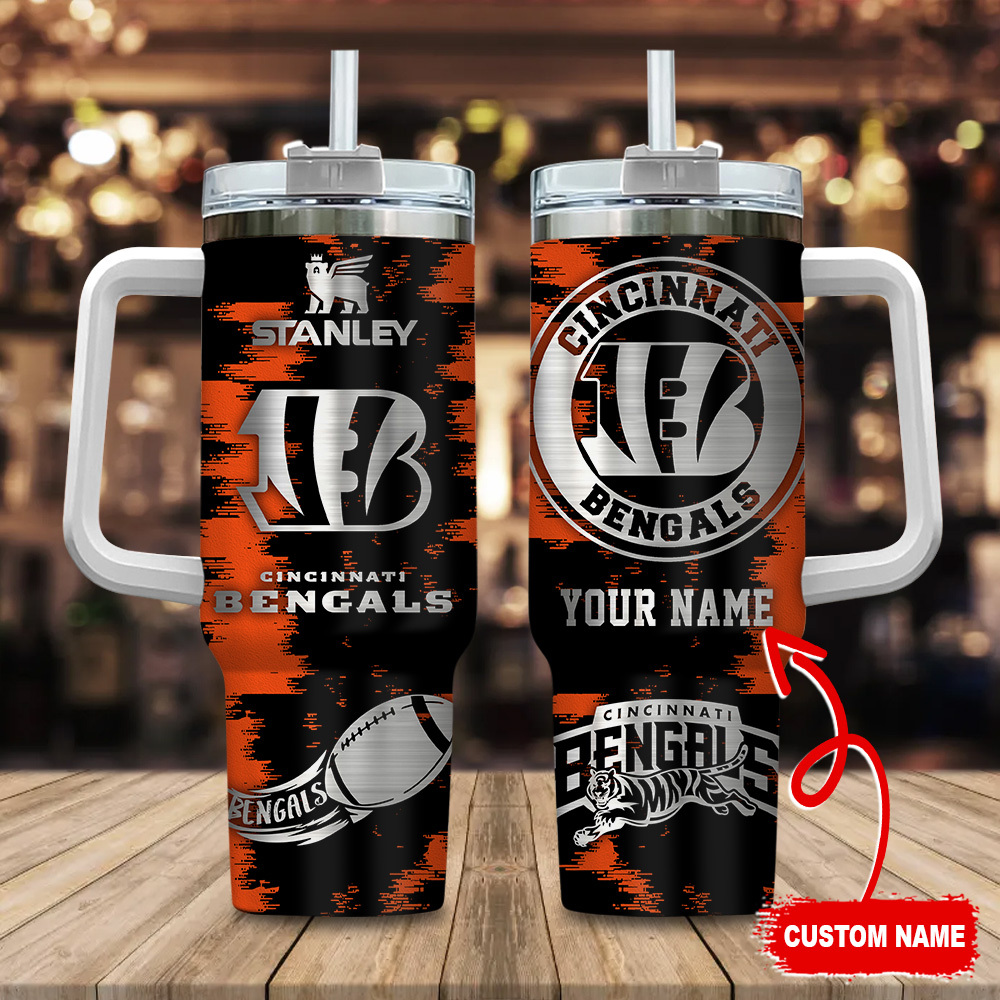 Cincinnati Bengals NFL Custom Stanley Cup 40 oz 30 oz Tumbler With HandleTVC230148