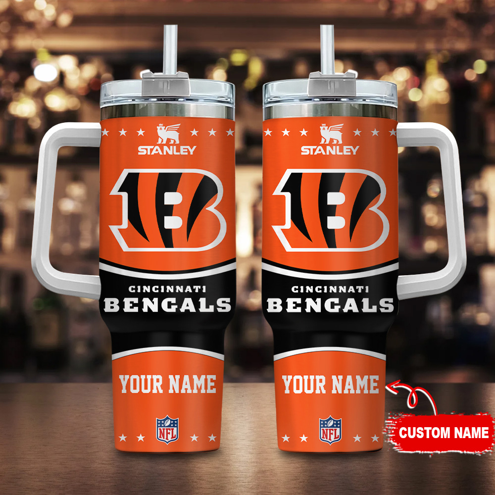 Cincinnati Bengals NFL Custom Stanley Cup 40 oz 30 oz Tumbler With HandleTVC230172