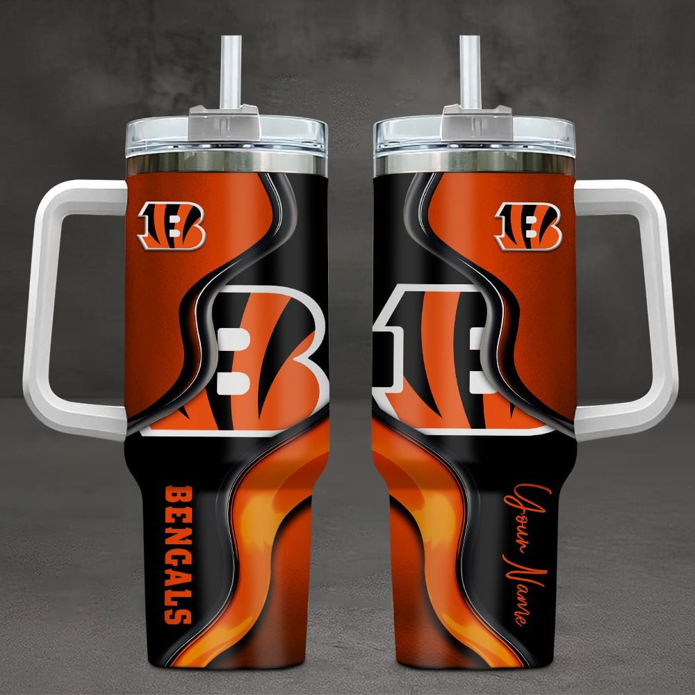 Cincinnati Bengals NFL Custom Stanley Cup 40 oz 30 oz Tumbler With HandleTVC230199