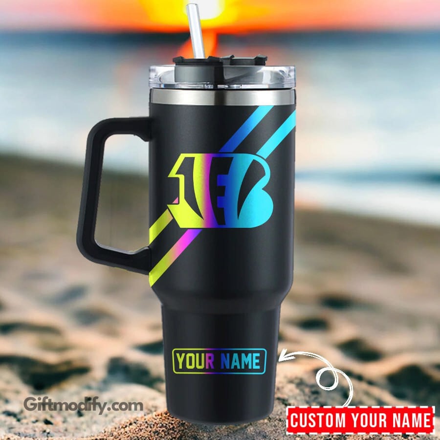 Cincinnati Bengals NFL Hologram Logo Custom Stanley Cup 40 oz 30 oz Tumbler With HandleTVC2301183