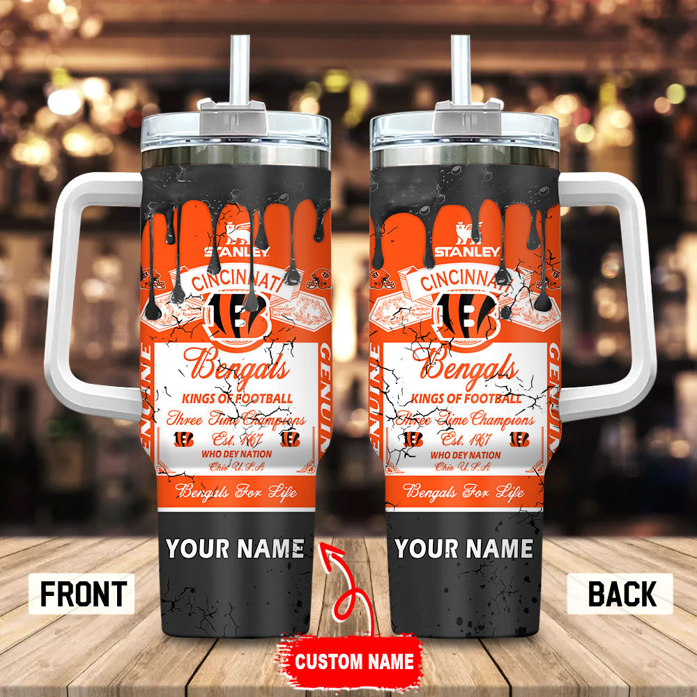 Cincinnati Bengals NFL Kings Of Football Custom Stanley Cup 40 oz 30 oz Tumbler With HandleTVC230154