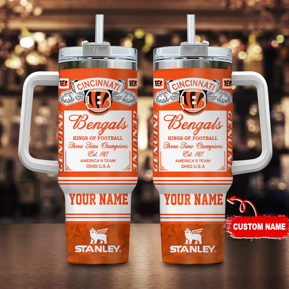 Cincinnati Bengals NFL Kings Of Football Custom Stanley Cup 40 oz 30 oz Tumbler With HandleTVC230183