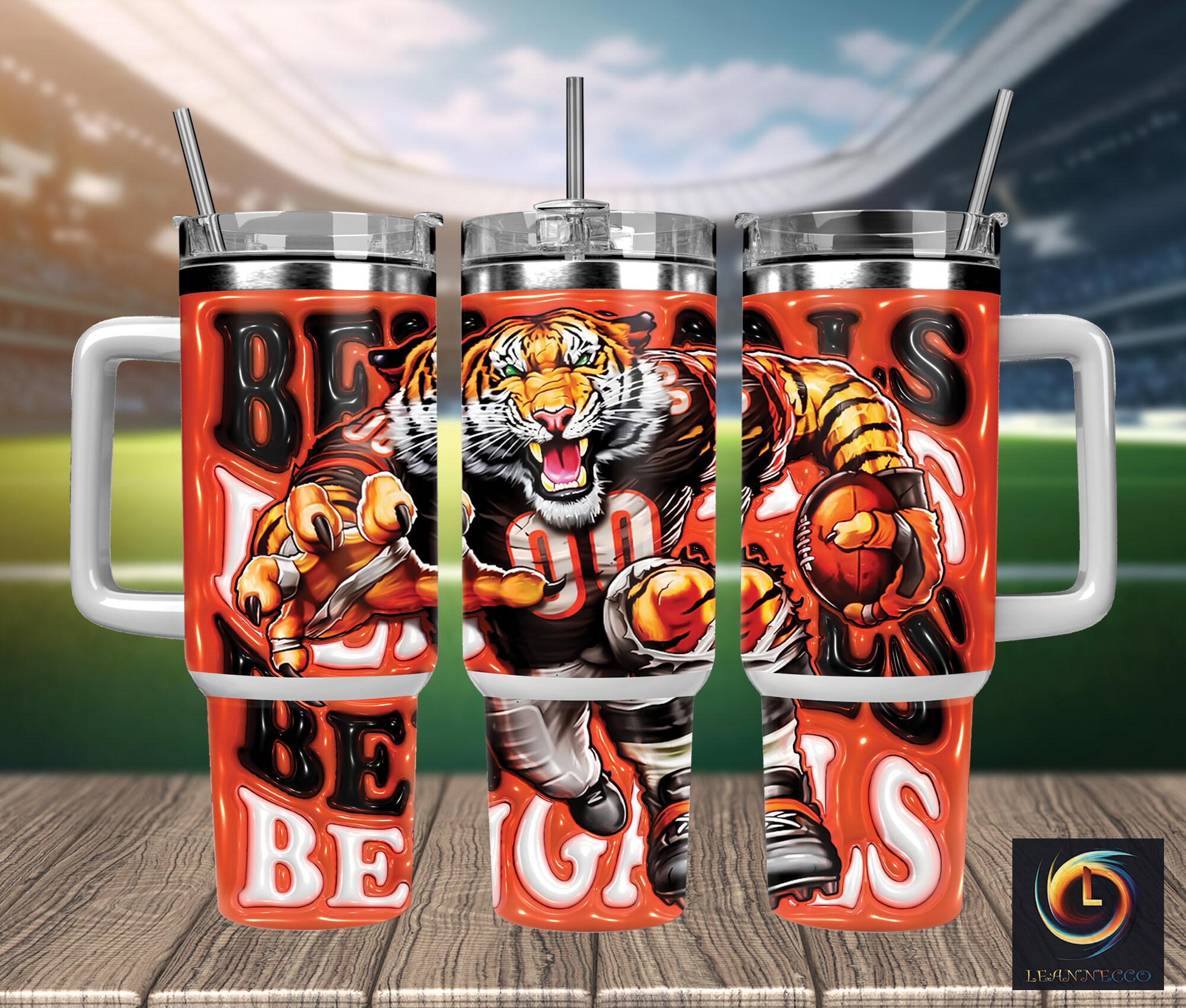 Cincinnati Bengals NFL Mascot Custom Stanley Cup 40 oz 30 oz Tumbler With HandleTVC2301987