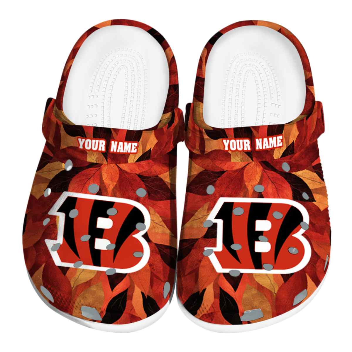 Cincinnati Bengals NFL Sport Crocs Crocband Clogs Shoes Comfortable For Men Women and Kids