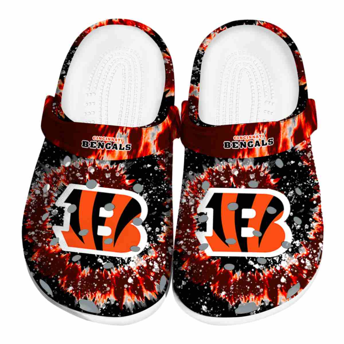 Cincinnati Bengals NFL Sport Crocs Crocband Clogs Shoes Comfortable For Men Women and Kids