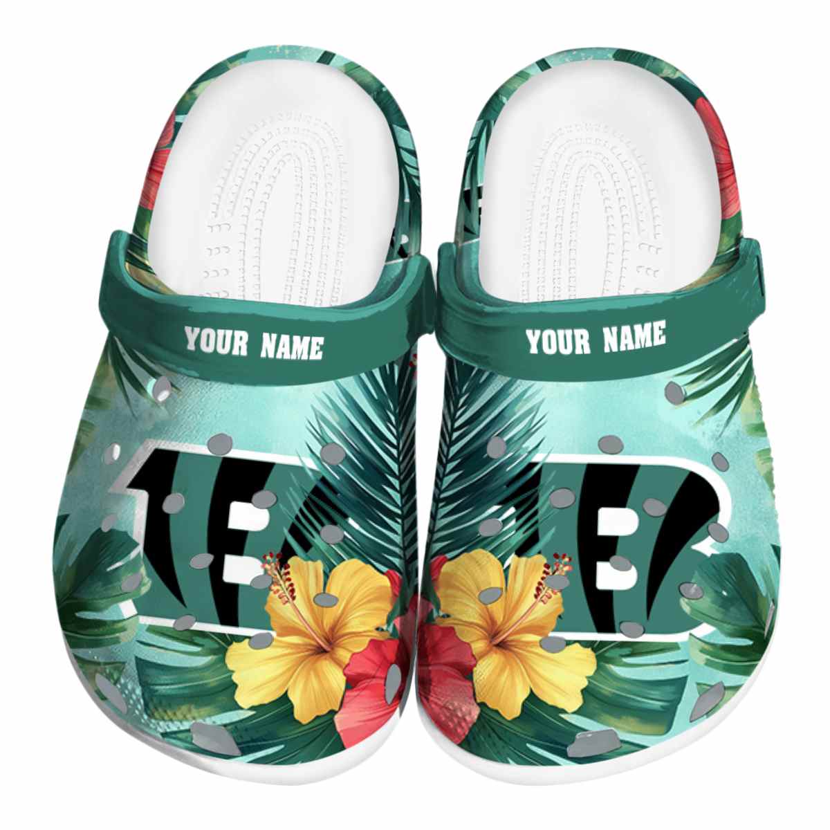 Cincinnati Bengals NFL Sport Crocs Crocband Clogs Shoes Comfortable For Men Women and Kids