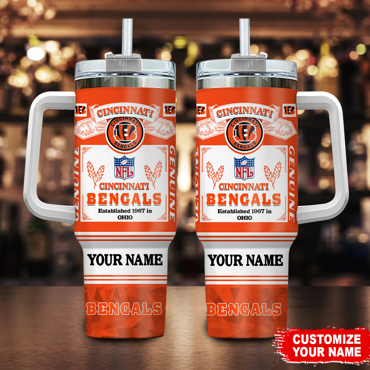 Cincinnati Bengals NFL Super Bowl Champs Pride Custom Stanley Cup 40 oz 30 oz Tumbler With HandleTVC230157