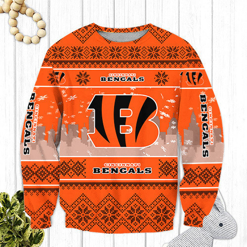 Cincinnati Bengals Ugly Christmas Sweater Adult 3D Funny Matching for family