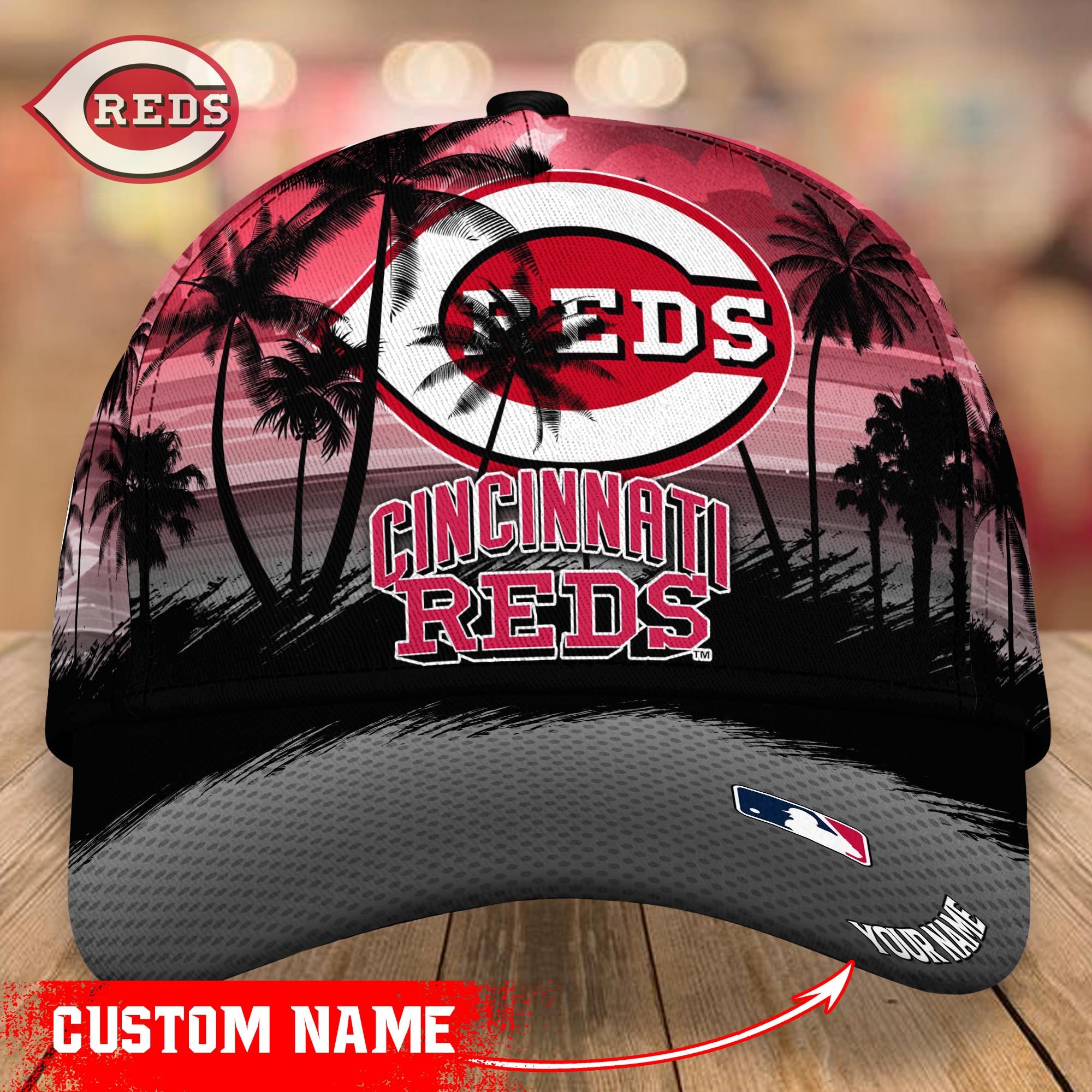 Cincinnati Reds Custom Name Classic, Baseball Caps Trucker Hats Custom Hats Gifts For Men & Women