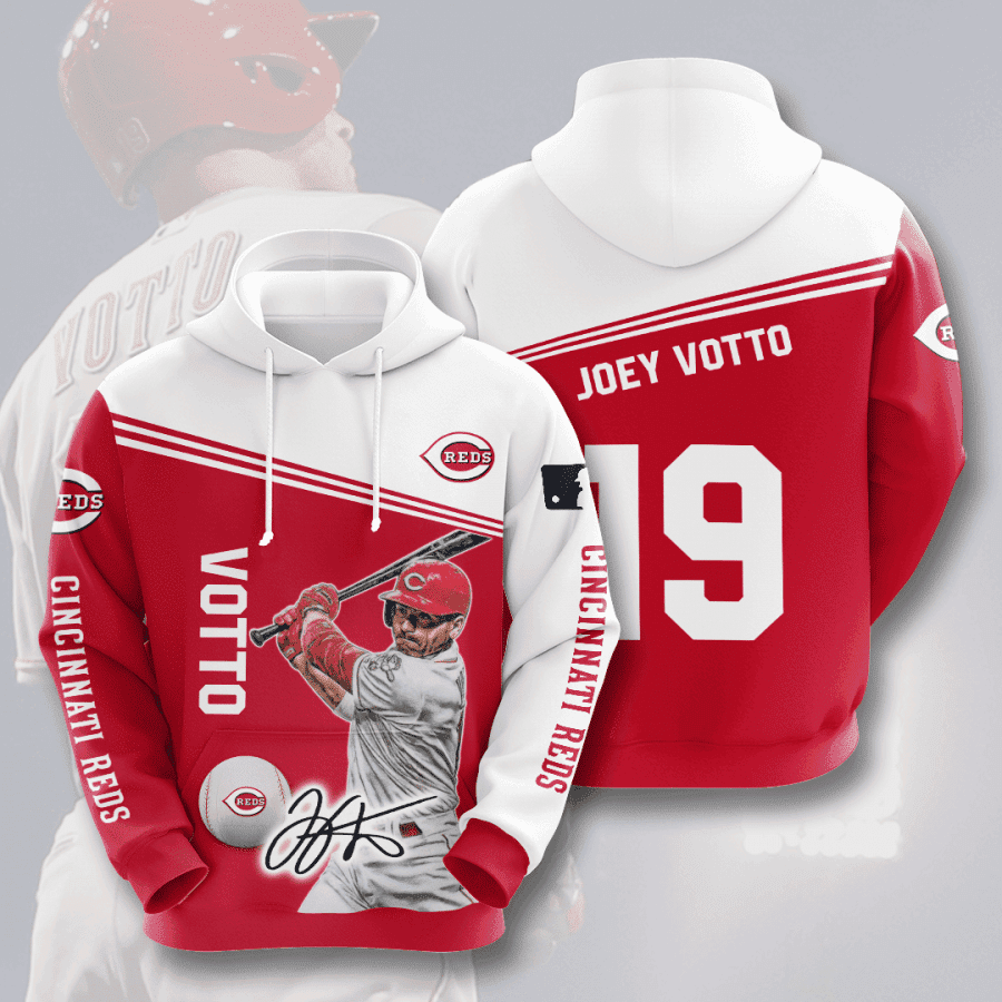 CINCINNATI REDS Joey Votto 3D All Over Print Hoodie, Zip Hoodie