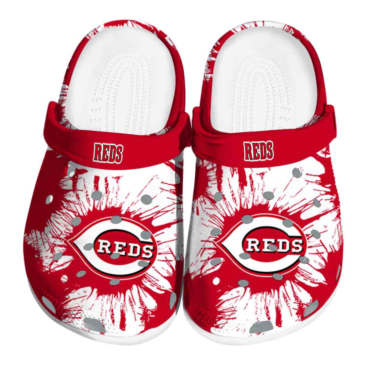 Cincinnati Reds MLB Sport Crocs Crocband Clogs Shoes Comfortable For Men Women and Kids