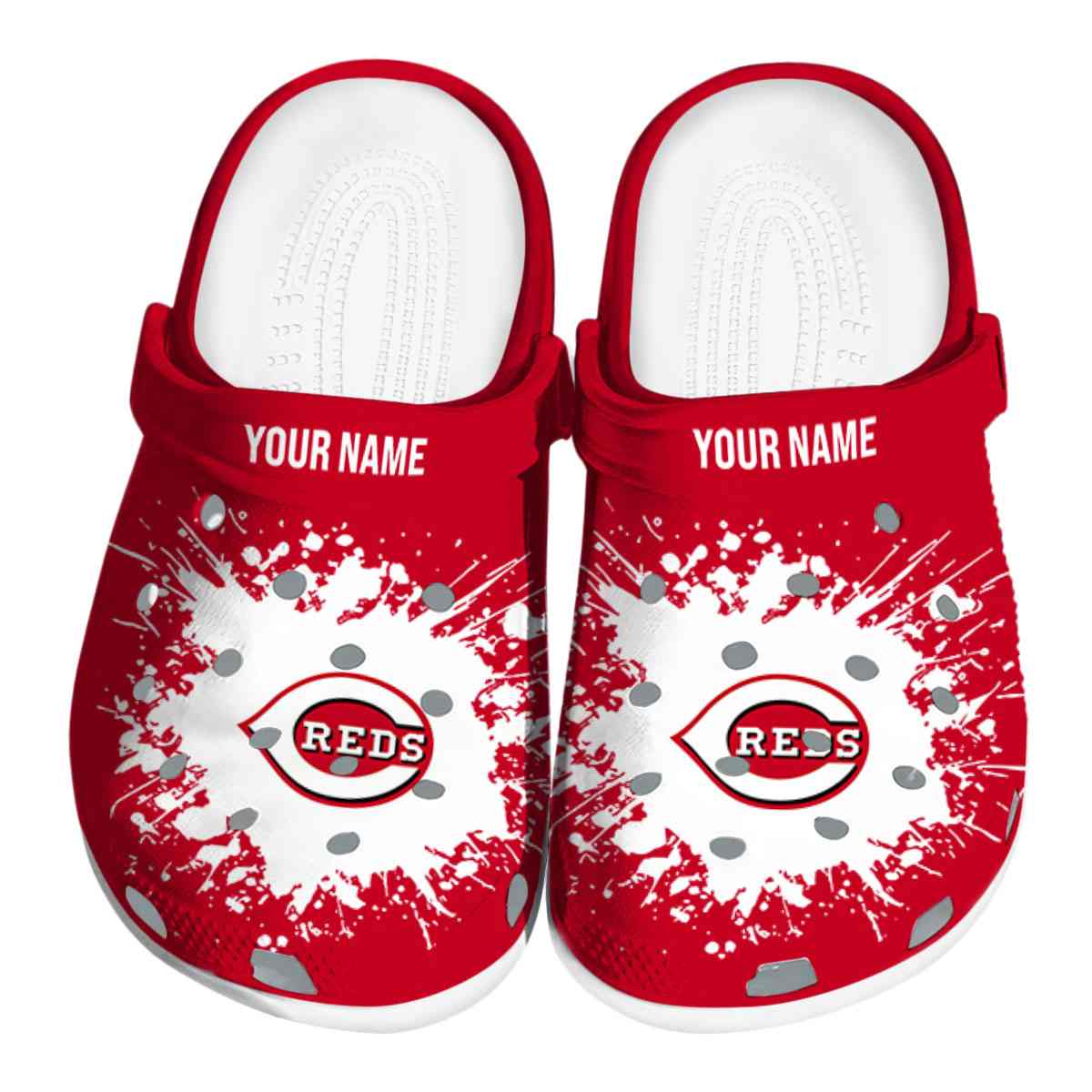 Cincinnati Reds MLB Sport Crocs Crocband Clogs Shoes Comfortable For Men Women and Kids