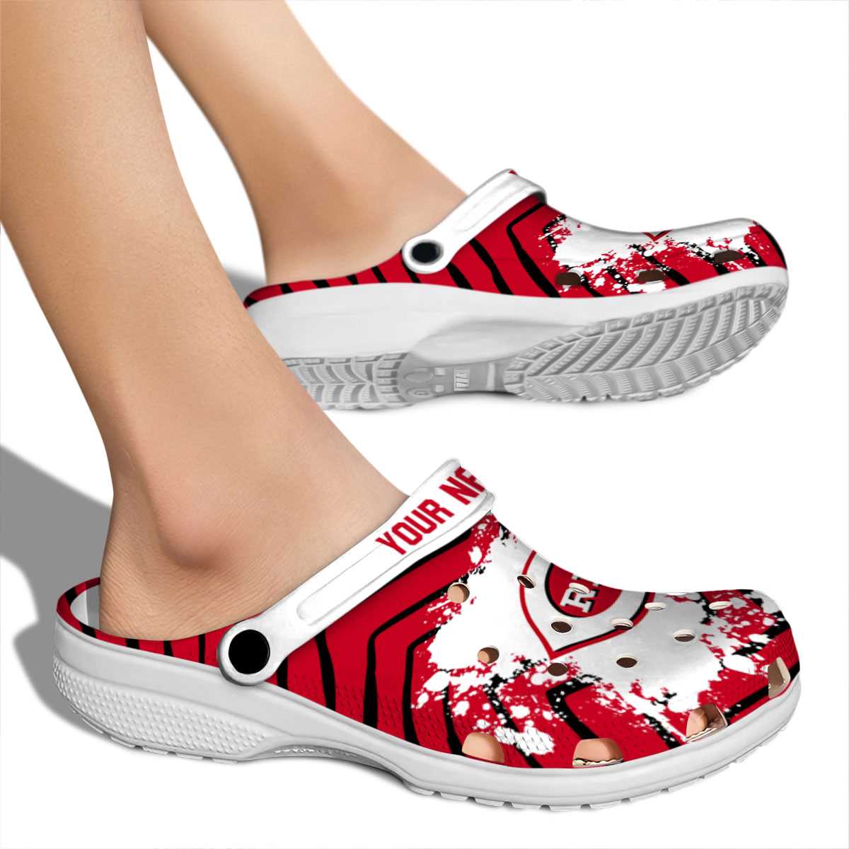 Cincinnati Reds MLB Sport Crocs Crocband Clogs Shoes Comfortable For Men Women and Kids - Image 2