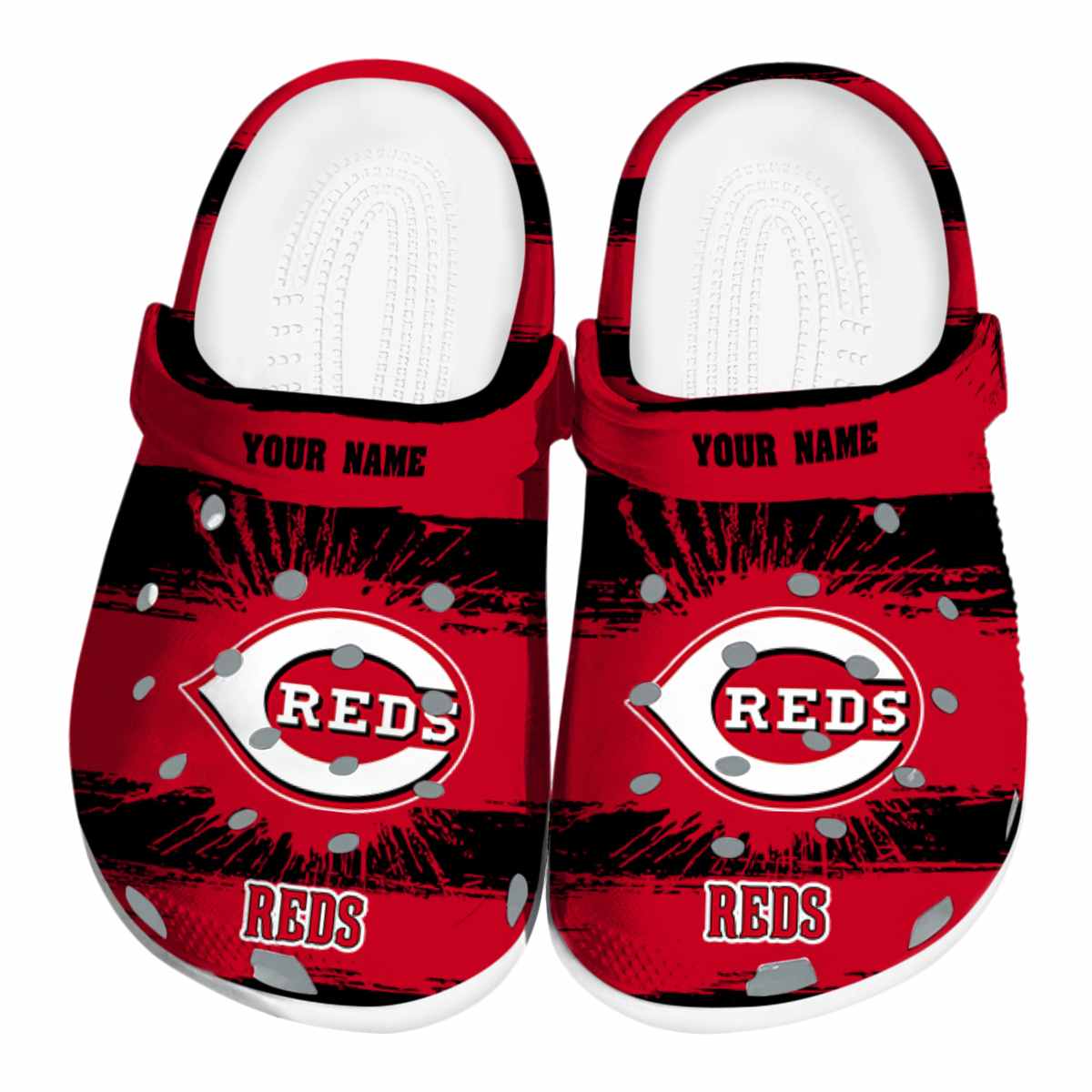 Cincinnati Reds MLB Sport Crocs Crocband Clogs Shoes Comfortable For Men Women and Kids