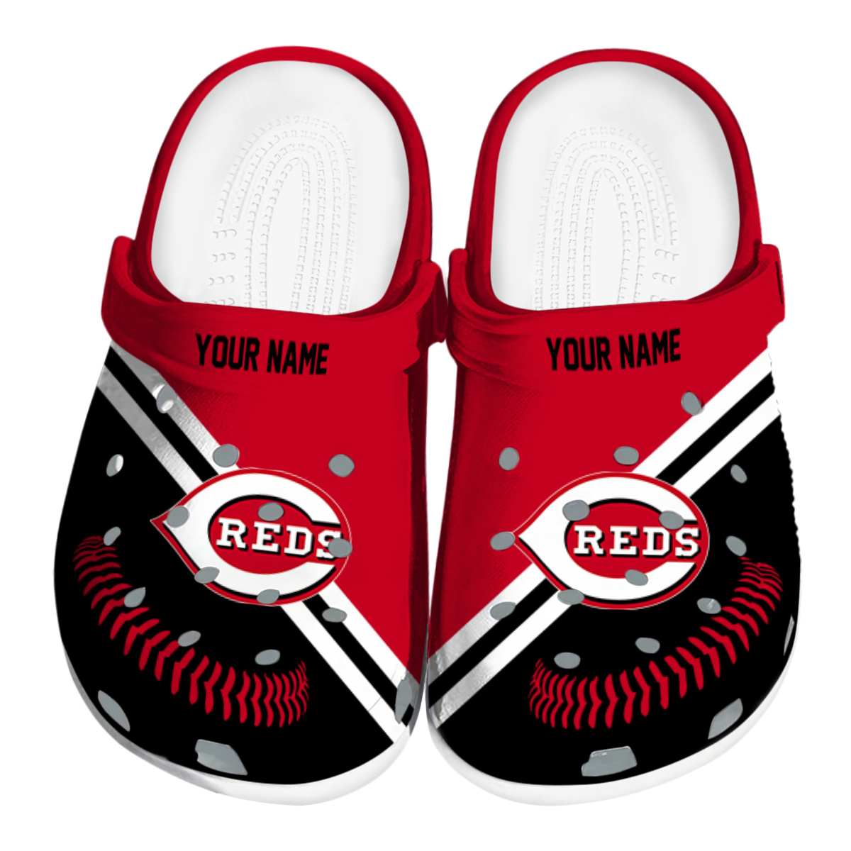 Cincinnati Reds MLB Sport Crocs Crocband Clogs Shoes Comfortable For Men Women and Kids
