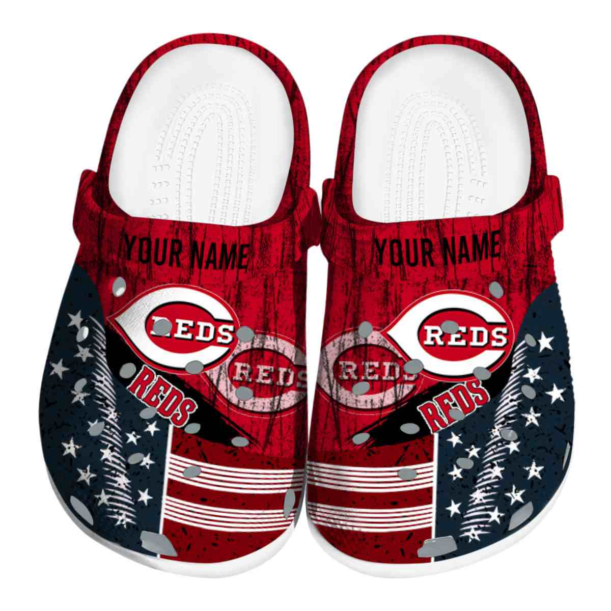 Cincinnati Reds MLB Sport Crocs Crocband Clogs Shoes Comfortable For Men Women and Kids