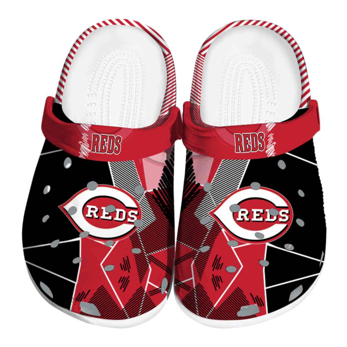 Cincinnati Reds MLB Sport Crocs Crocband Clogs Shoes Comfortable For Men Women and Kids