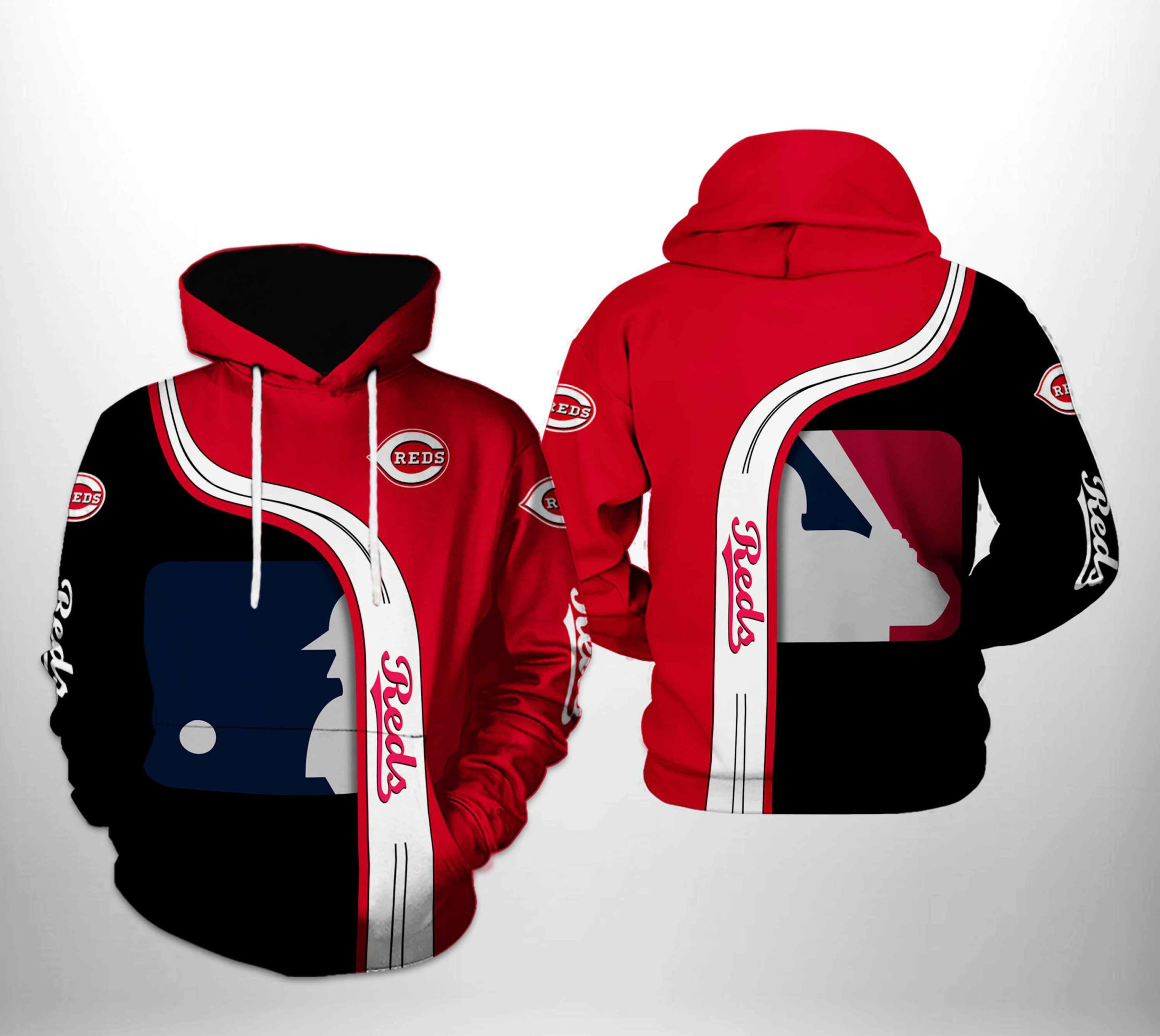 Cincinnati Reds MLB Team 3D All Over Print Hoodie, Zip Hoodie