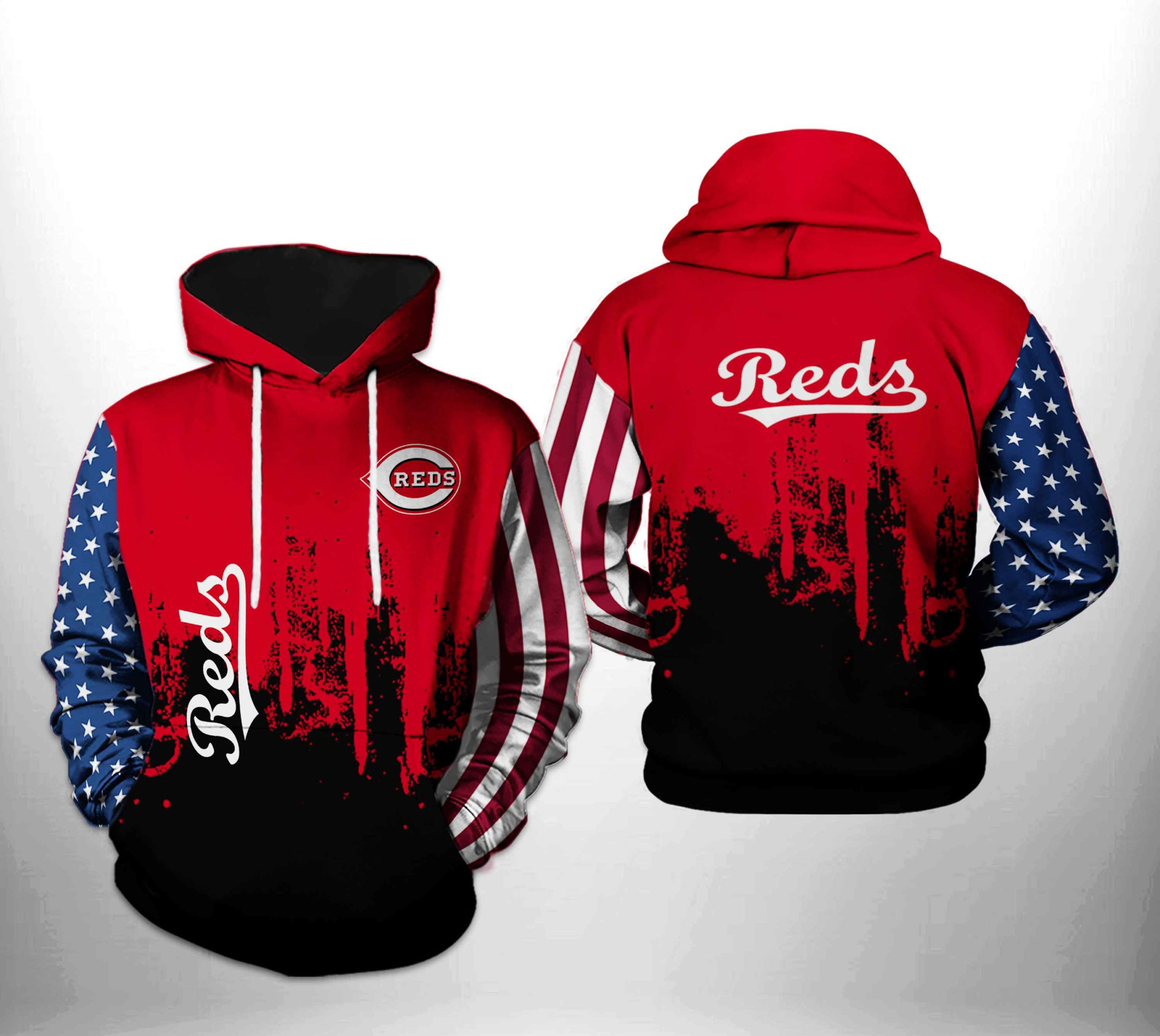 Cincinnati Reds MLB Team US 3D All Over Print Hoodie, Zip Hoodie