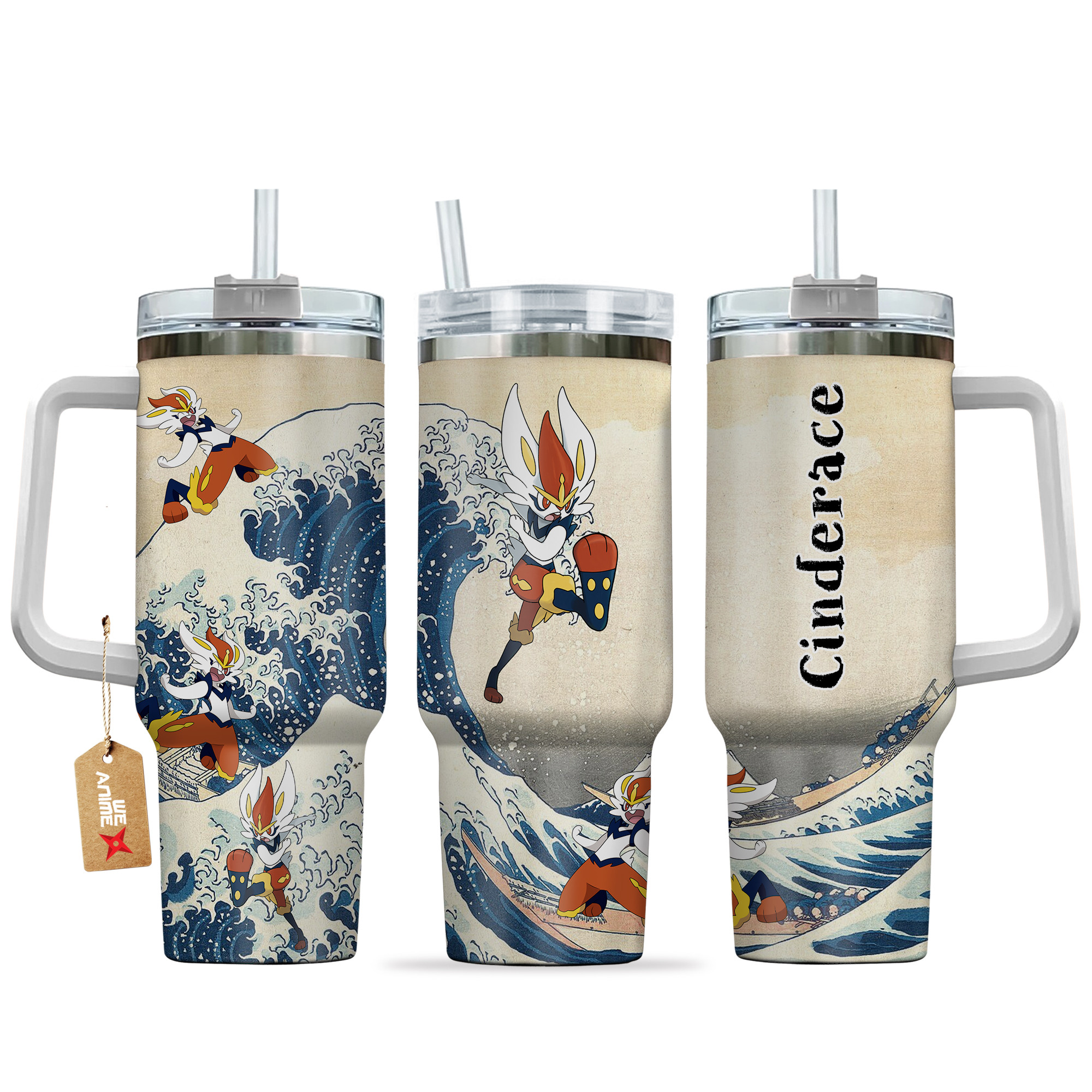 Cinderace Pokemon Anime Custom Stanley Cup 40 oz 30 oz Tumbler With HandleTVC2301141