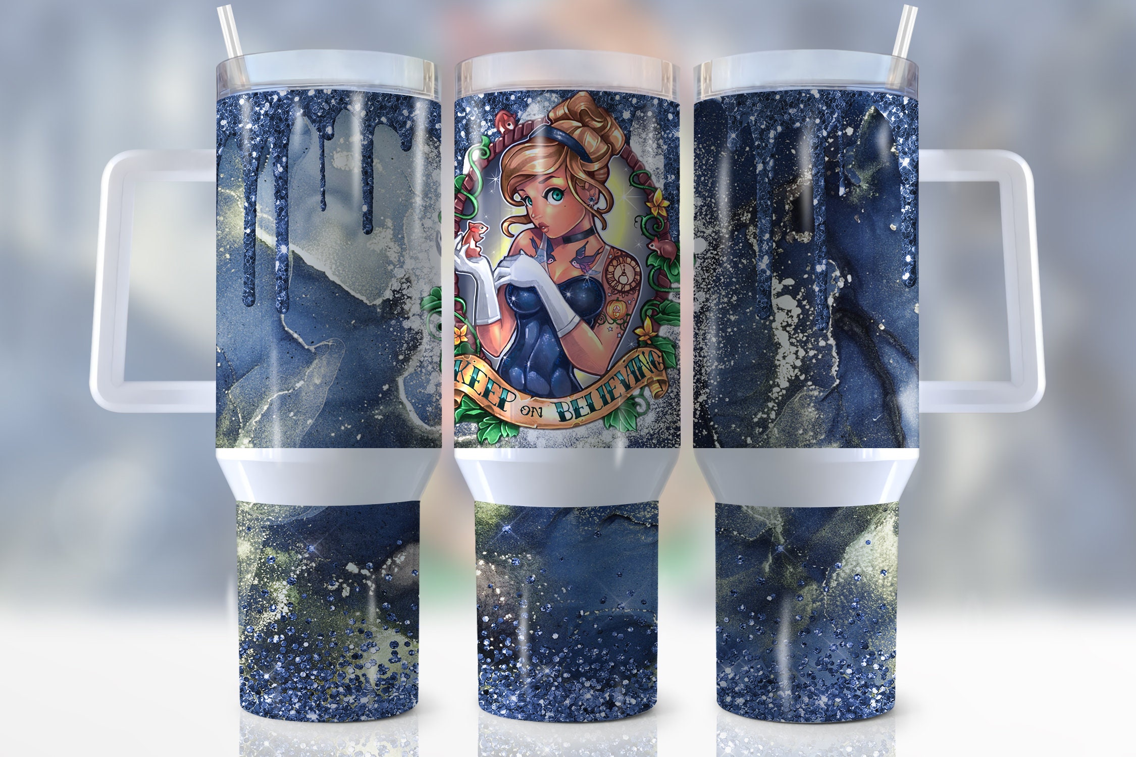 Cinderella Disney Cartoon Custom Stanley Cup 40 oz 30 oz Tumbler With HandleTVC2301944