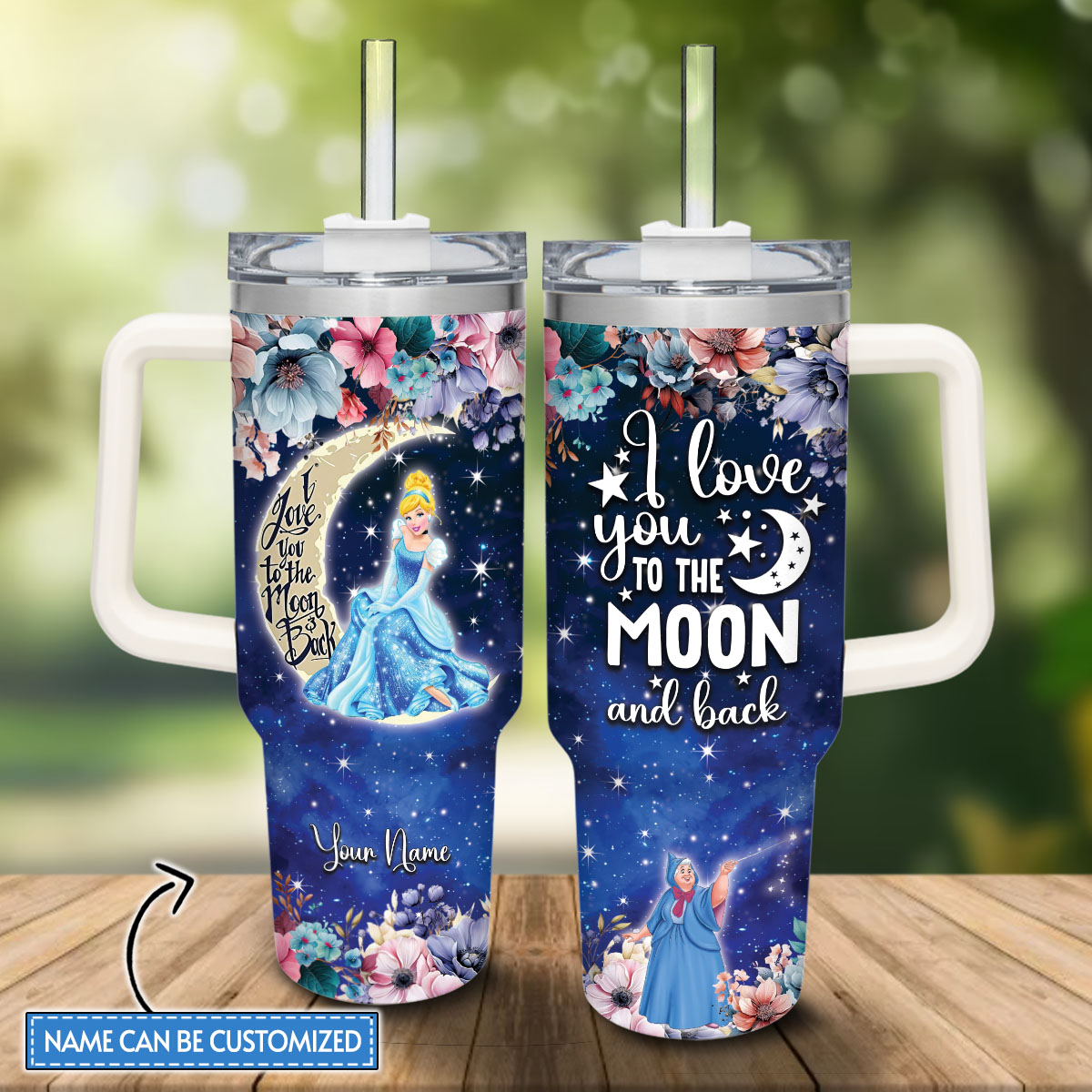 Cinderella Disney Princess Cartoon Custom Stanley Cup 40 oz 30 oz Tumbler With HandleTVC2301808