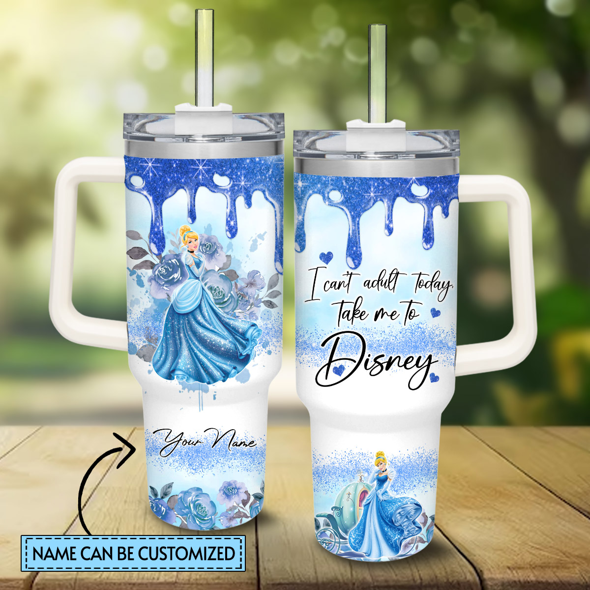 Cinderella Disney Princess Cartoon Custom Stanley Cup 40 oz 30 oz Tumbler With HandleTVC2301828