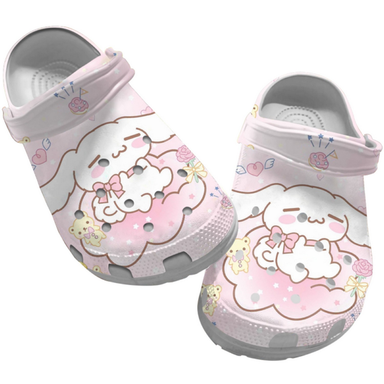 Cinnamoroll Cartoon Crocs Crocband Clogs Shoes Comfortable For Men Women and Kids
