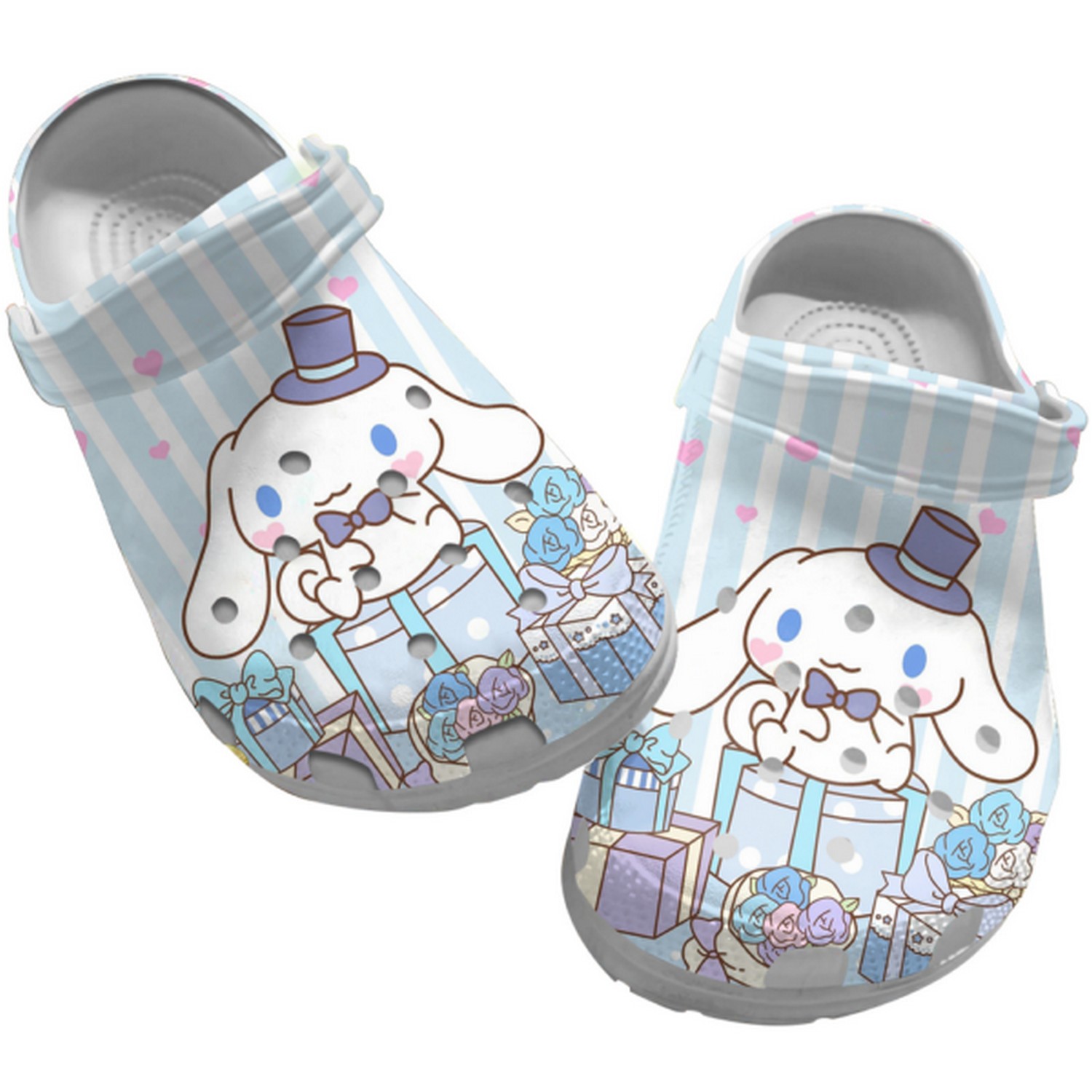 Cinnamoroll Cartoon Crocs Crocband Clogs Shoes Comfortable For Men Women and Kids