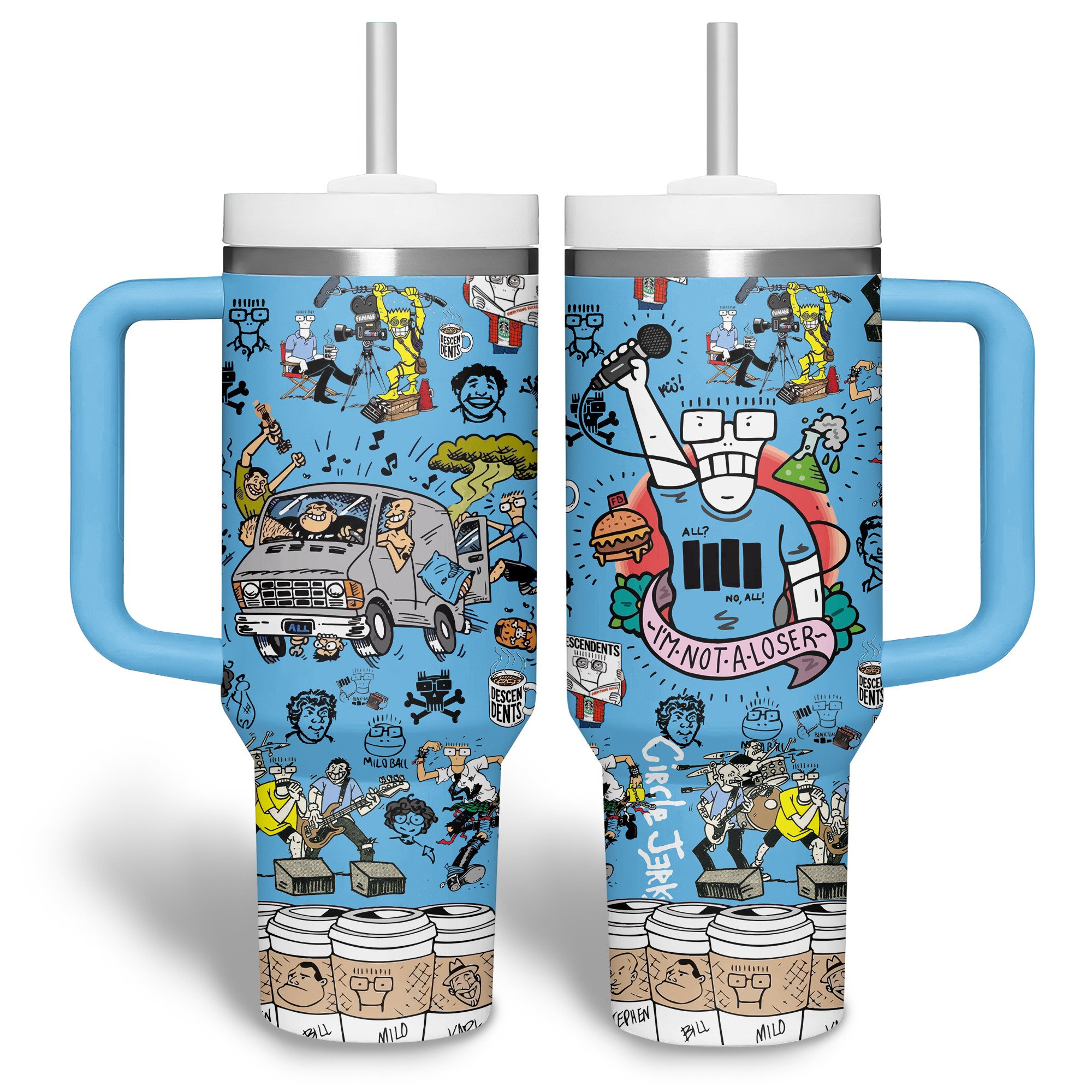 Circle Jerks Music Custom Stanley Cup 40 oz 30 oz Tumbler With HandleTVC2301334