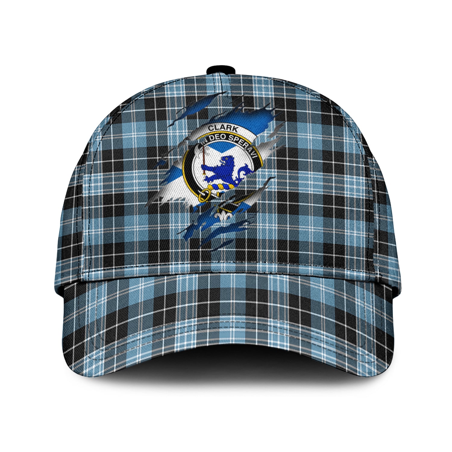 Clark (Lion) Ancient Tartan Plaid Cap, Family Crest In Me Style Tartan Baseball Cap TS23 Trucker Hats Custom Hats Gifts For Men & Women