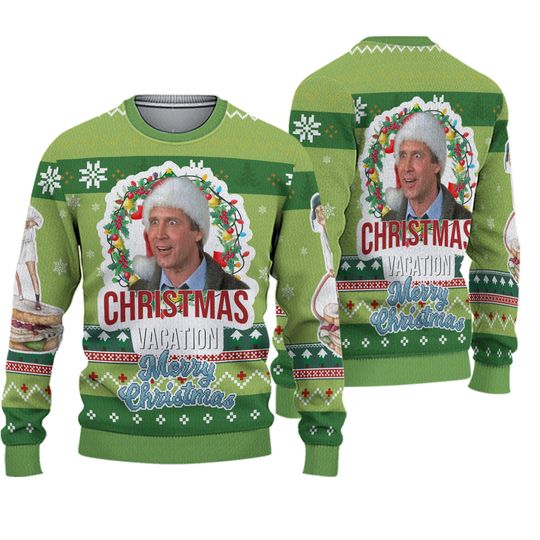 Clark Griswold Santa Sweater, National Lampoons Christmas Vacation - Image 2