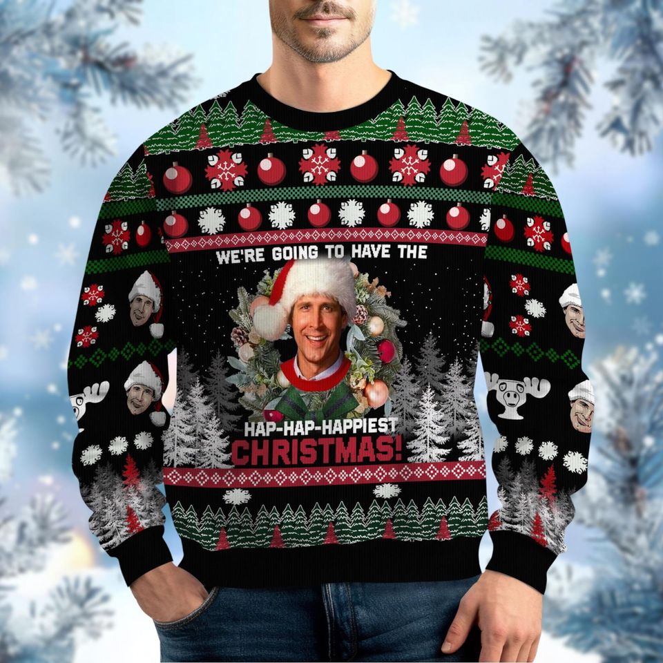 Clark Griswold Ugly Christmas Sweater, National Lampoons Christmas Movie Shirt