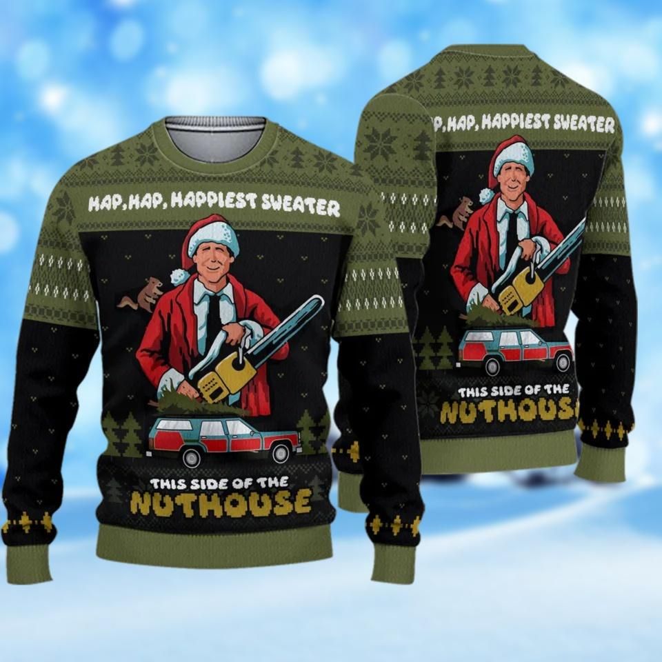 Clark Griswold Xmas Sweater, National Lampoons Xmas Sweater, Shitters Full Ugly Sweater