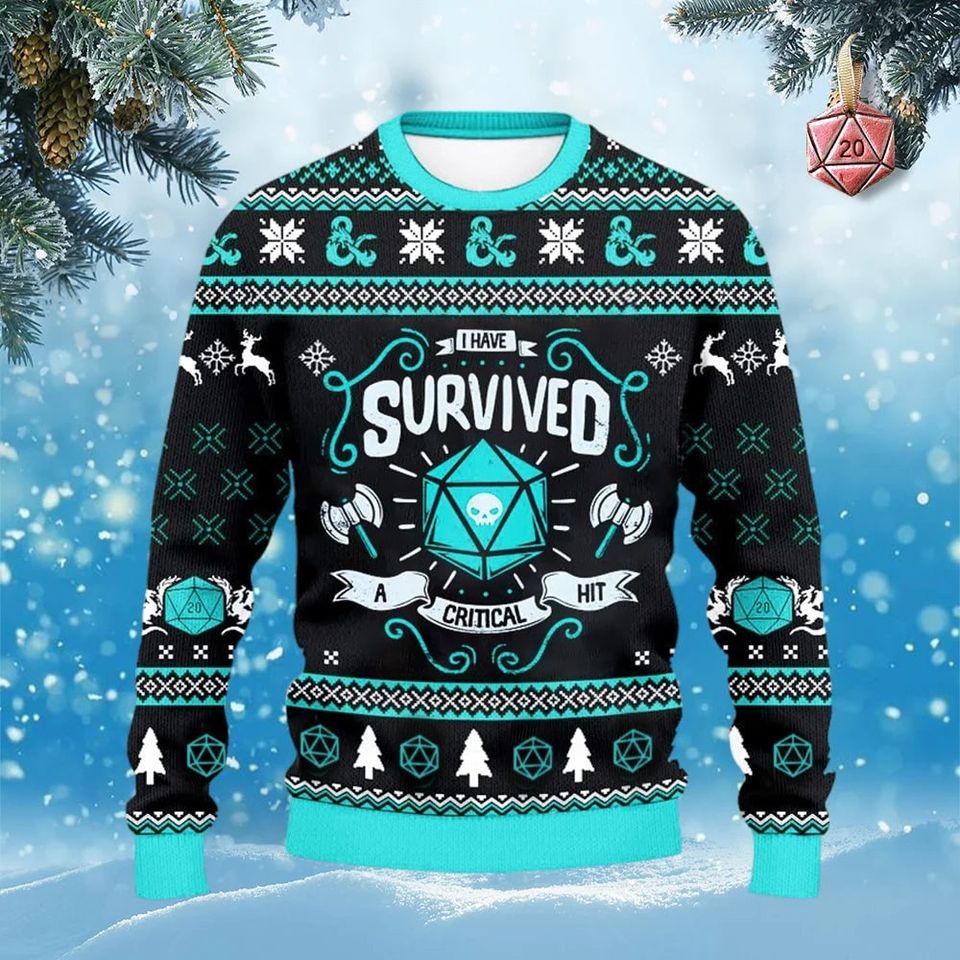 Classes I Have Survived Game Master Ugly Sweater For Men And Women