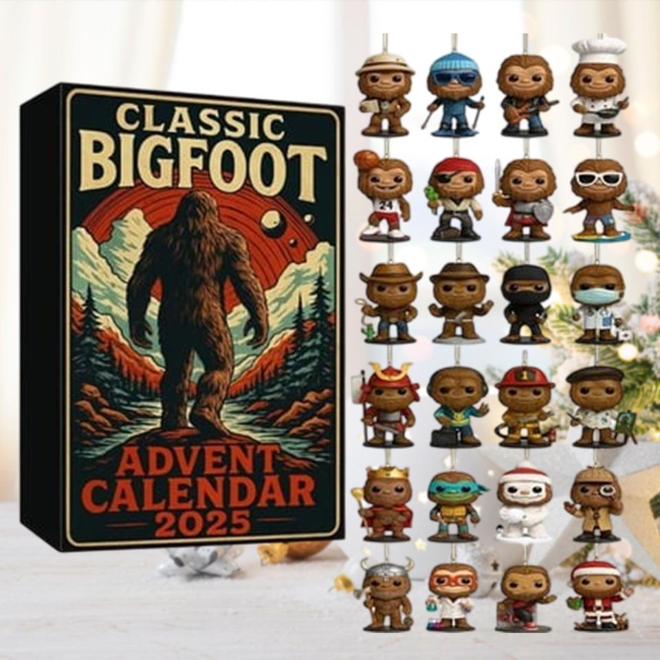 Classic Advent Calendar 2025, Cryptid Fan Gifts, Christmas Decor