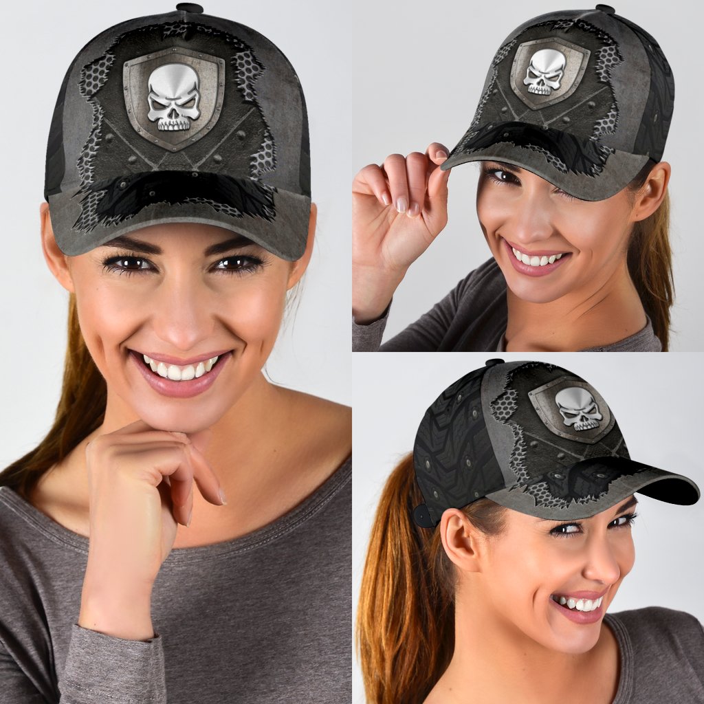 Classic Cap Hat For Skull Lover, Baseball Skulls Cap Hat Skull Lover Gifts Trucker Hats Custom Hats Gifts For Men & Women