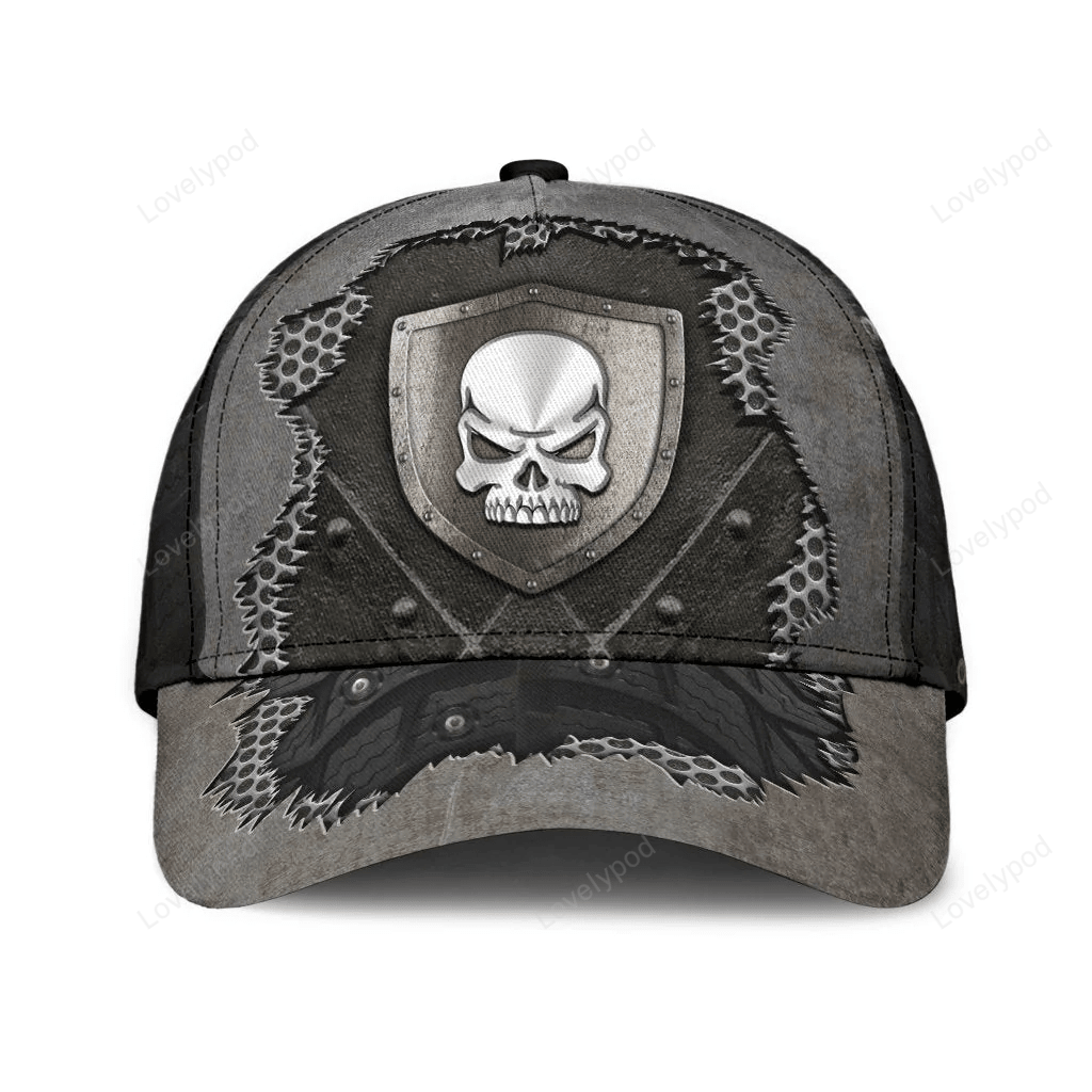 Classic Cap Hat For Skull Lover, Baseball Skulls Cap Hat Skull Lover Gifts Trucker Hats Custom Hats Gifts For Men & Women