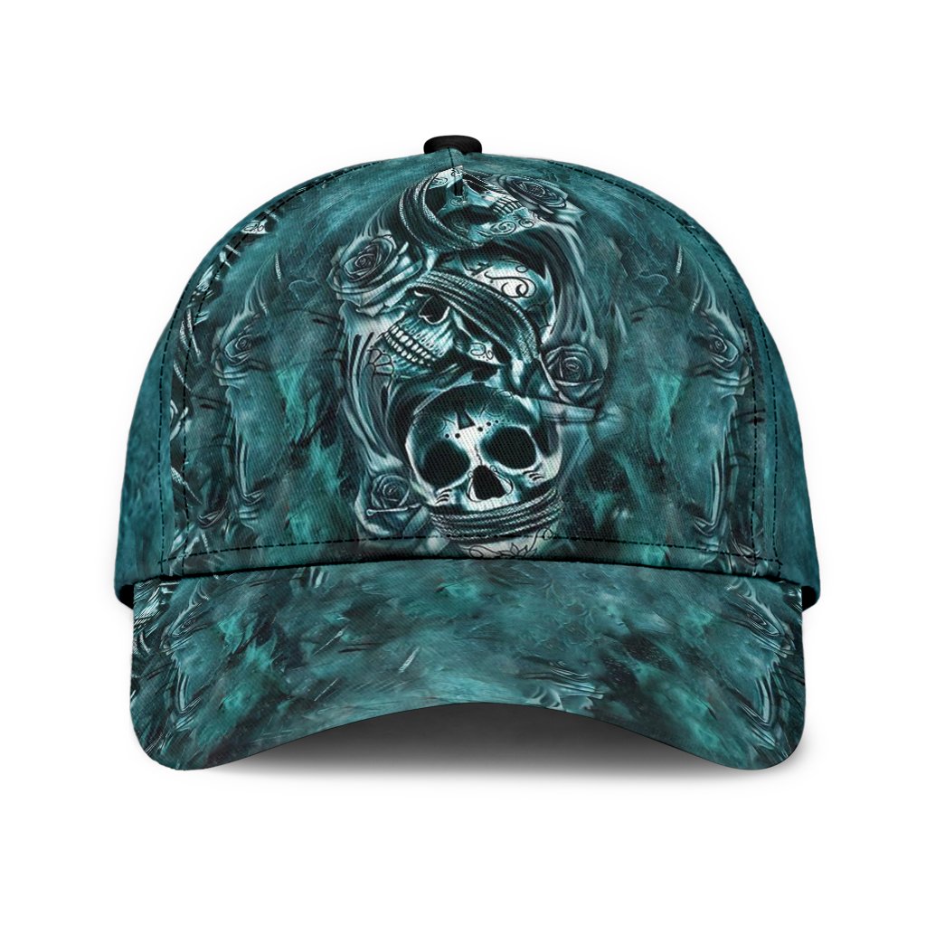 Classic Cap With Skull, Skull Baseball Hat For Men Women, Gift For Skull Lovers Trucker Hats Custom Hats Gifts For Men & Women
