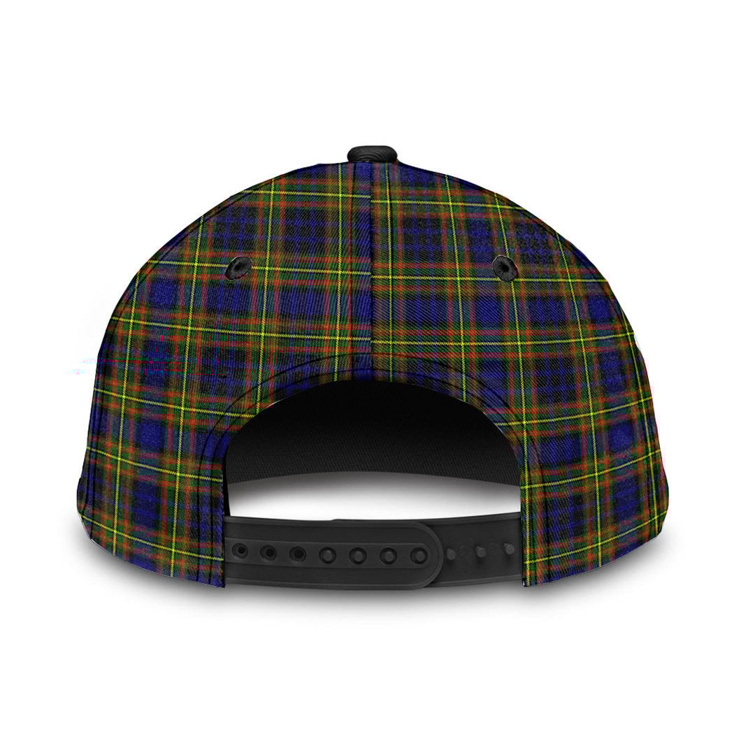 Clelland Modern Tartan Baseball Cap, Tartan Plaid Cap with Family Crest K23 Trucker Hats Custom Hats Gifts For Men & Women