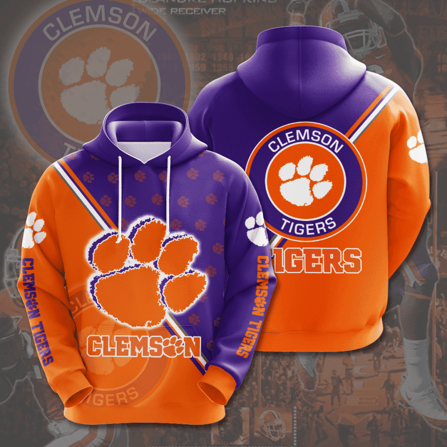 CLEMSON TIGERS 3D All Over Print Hoodie, Zip Hoodie