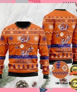Clemson Tigers Football Ugly Christmas Sweater Adult 3D Funny Matching for family