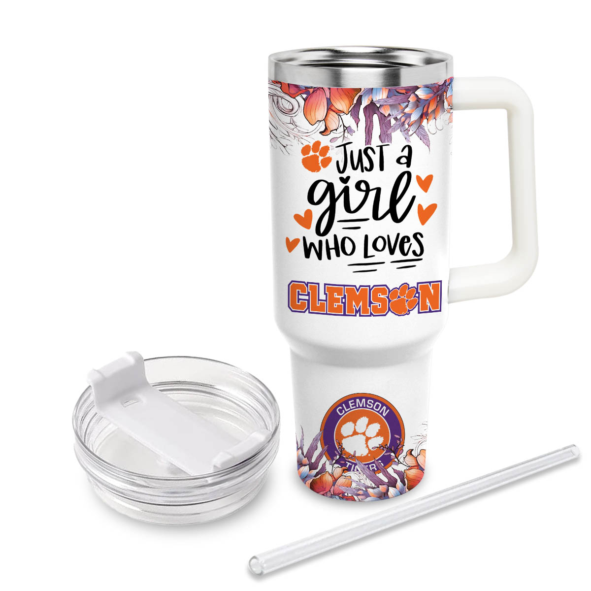 Clemson Tigers NCAA Custom Stanley Cup 40 oz 30 oz Tumbler With HandleTVC2301808 - Image 3
