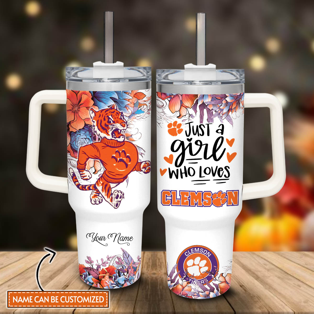 Clemson Tigers NCAA Custom Stanley Cup 40 oz 30 oz Tumbler With HandleTVC2301808