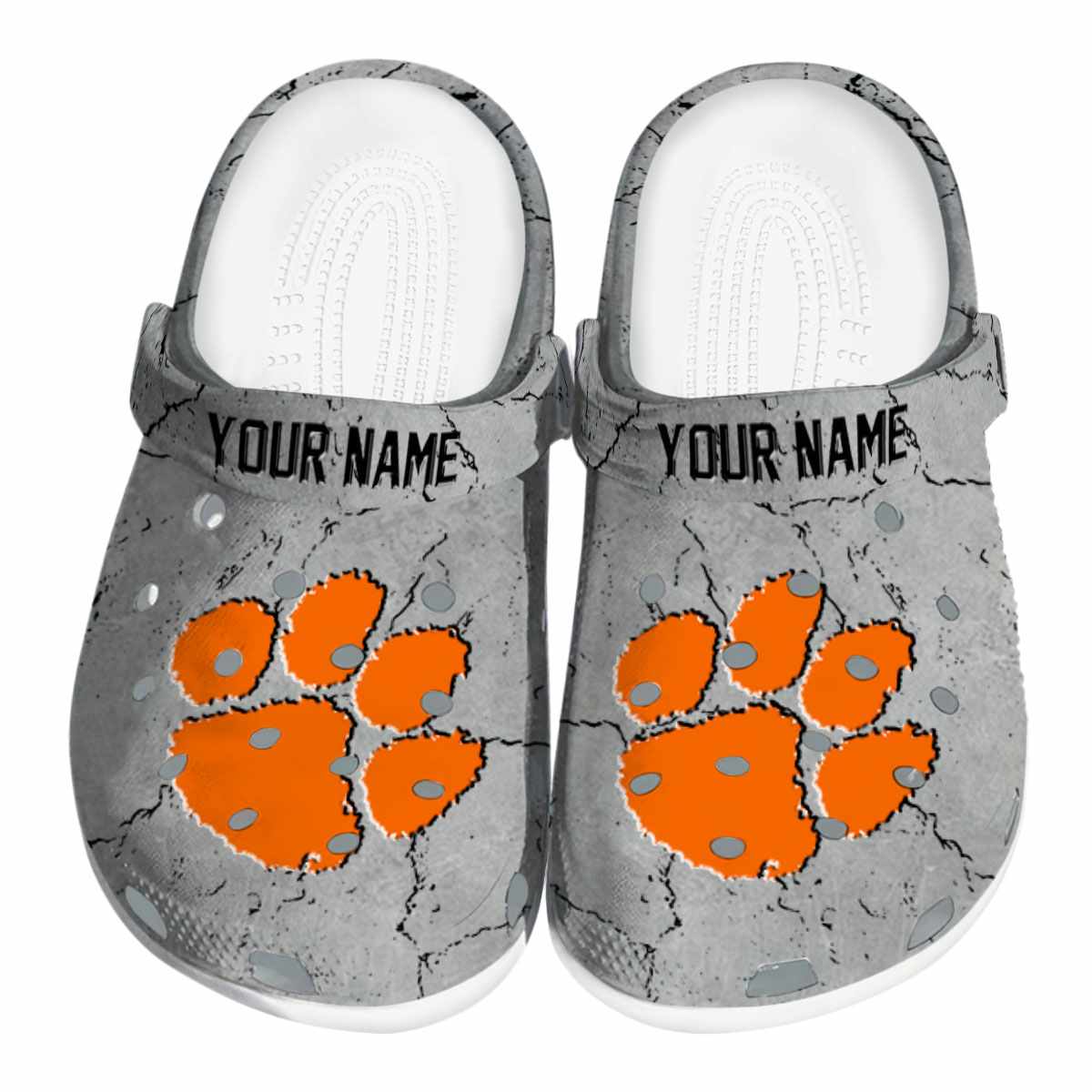 Clemson Tigers NCAA Sport Crocs Crocband Clogs Shoes Comfortable For Men Women and Kids