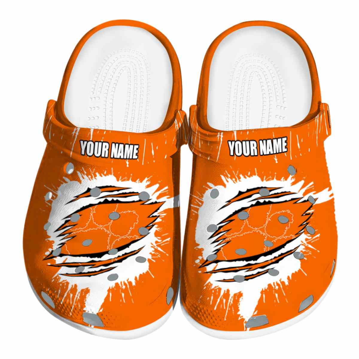 Clemson Tigers NCAA Sport Crocs Crocband Clogs Shoes Comfortable For Men Women and Kids
