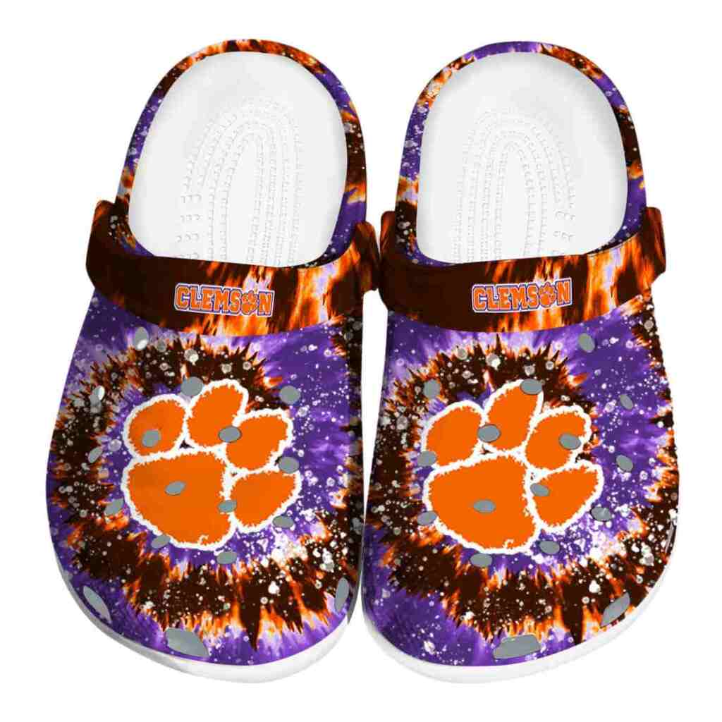 Clemson Tigers Radiant Burst Effect ClogTVC180101