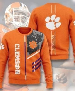 Clemson Tigers Ugly Christmas Sweater Adult 3D Funny Matching for family