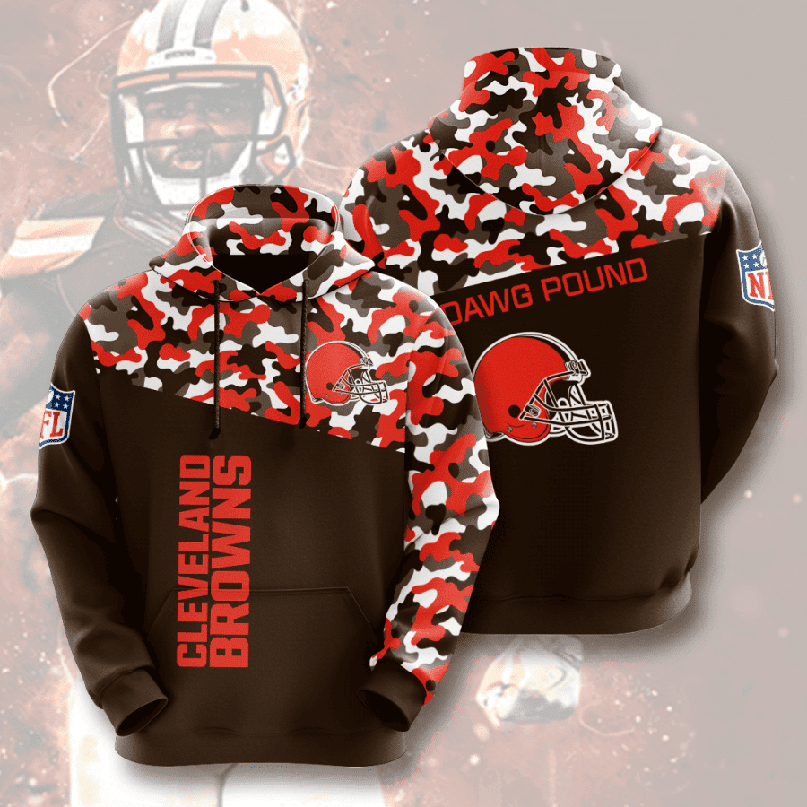 Cleveland Browns 3D All Over Print Hoodie, Zip Hoodie